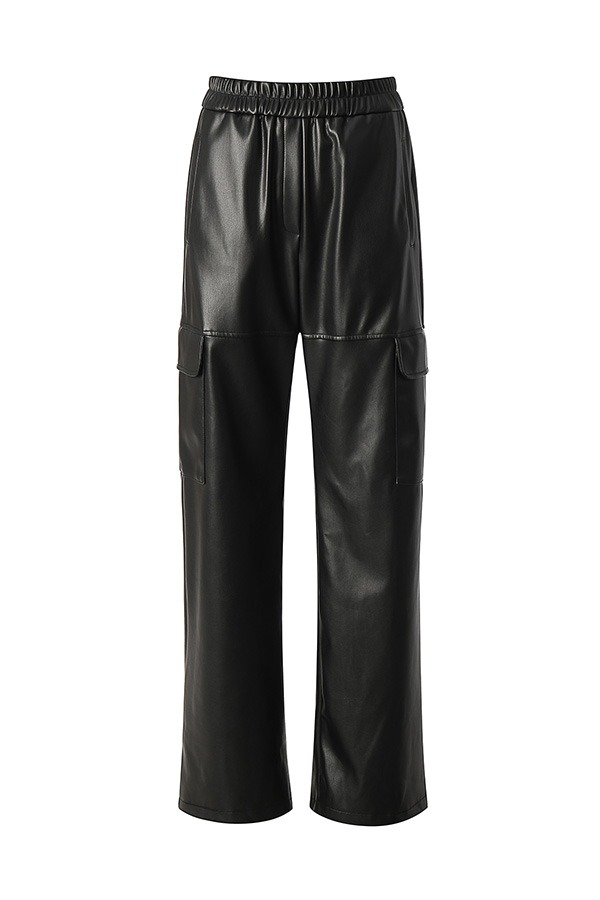 Kang Sisters 24 Leather Cargo Pants